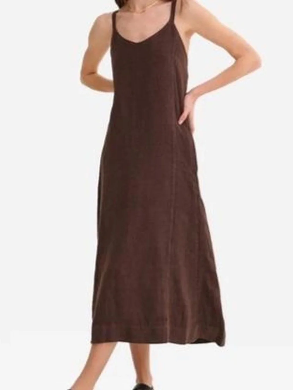 Mate the label linen princess maxi dress organic linen maple XS NWT $218 retail